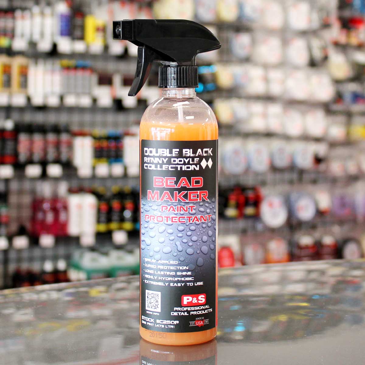 P&S Double Black Bead Maker Spray Sealant - Gallon Kit With 4 - 32oz Bottles & Sprayers