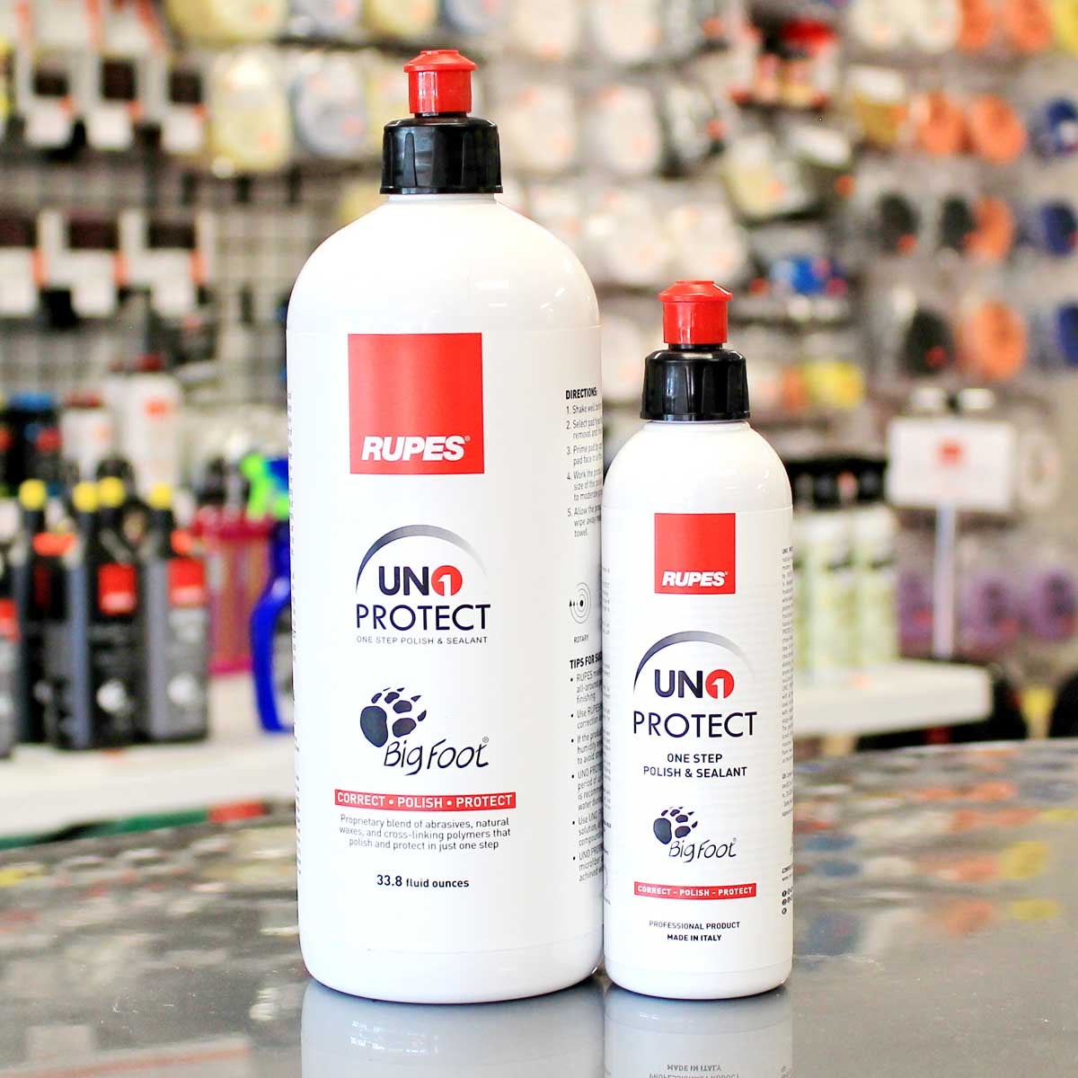 RUPES UNO Protect Universal ALL-IN-ONE Polish & Polymer Protection - 1000ml  - Skys The Limit Car Care