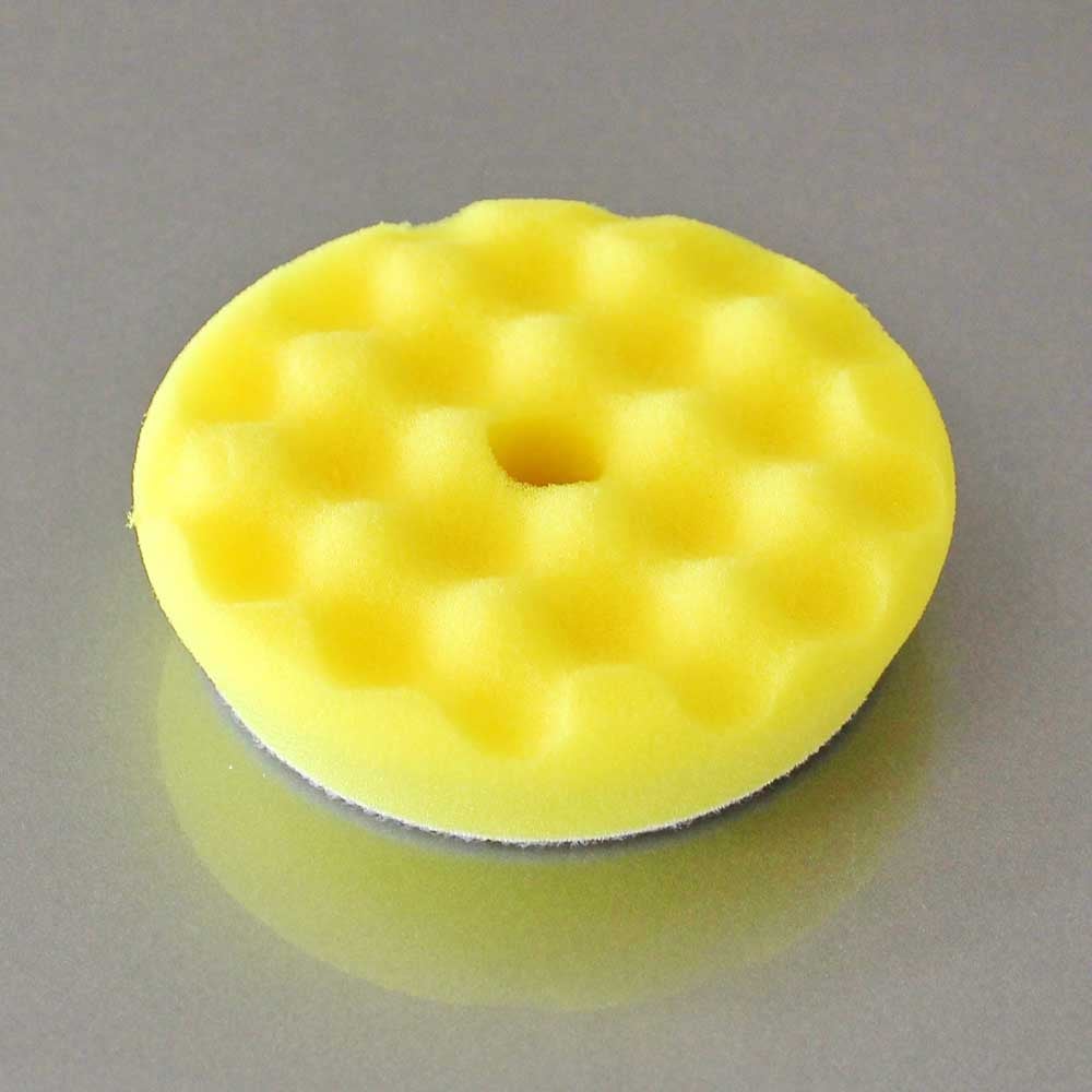 RUPES 3 Waffle Yellow Fine Foam Pad for Rotary Polishers